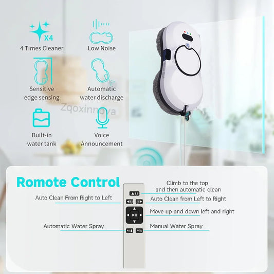 Robot for Washing windows Vacuum Glass cleaner