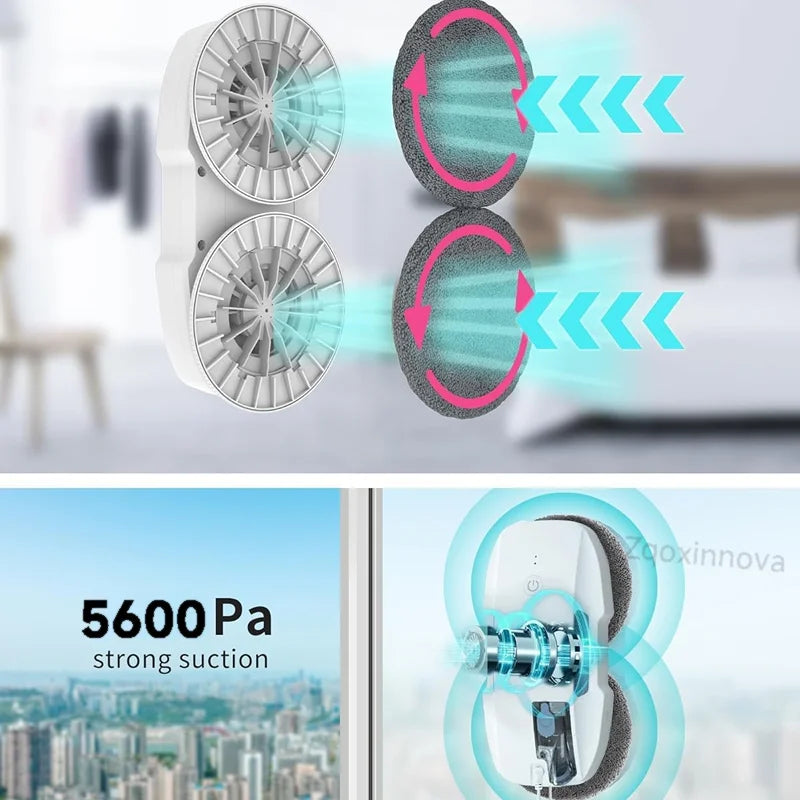 Robot for Washing windows Vacuum Glass cleaner