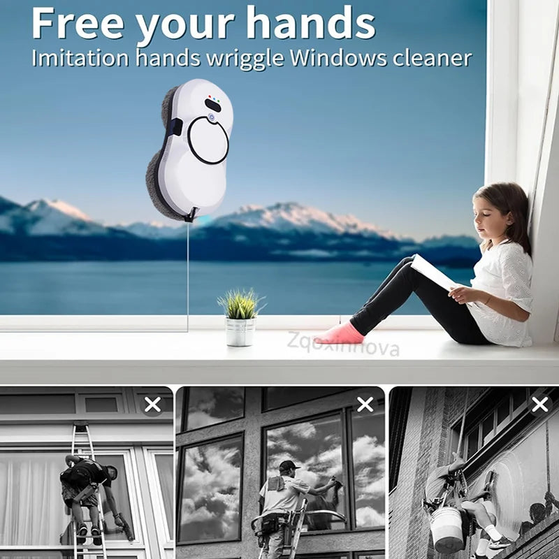 Robot for Washing windows Vacuum Glass cleaner