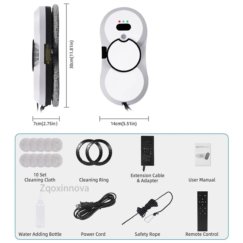 Robot for Washing windows Vacuum Glass cleaner